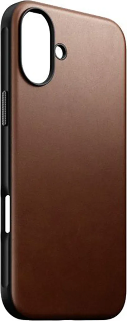Coque de Protection iPhone 16 Plus en Cuir Marron Compatible MagSafe - 8