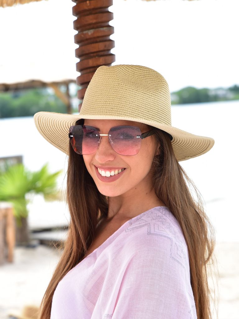 styleBREAKER Damen Panama Sonnenhut aus Papierstroh | Produktbild 5