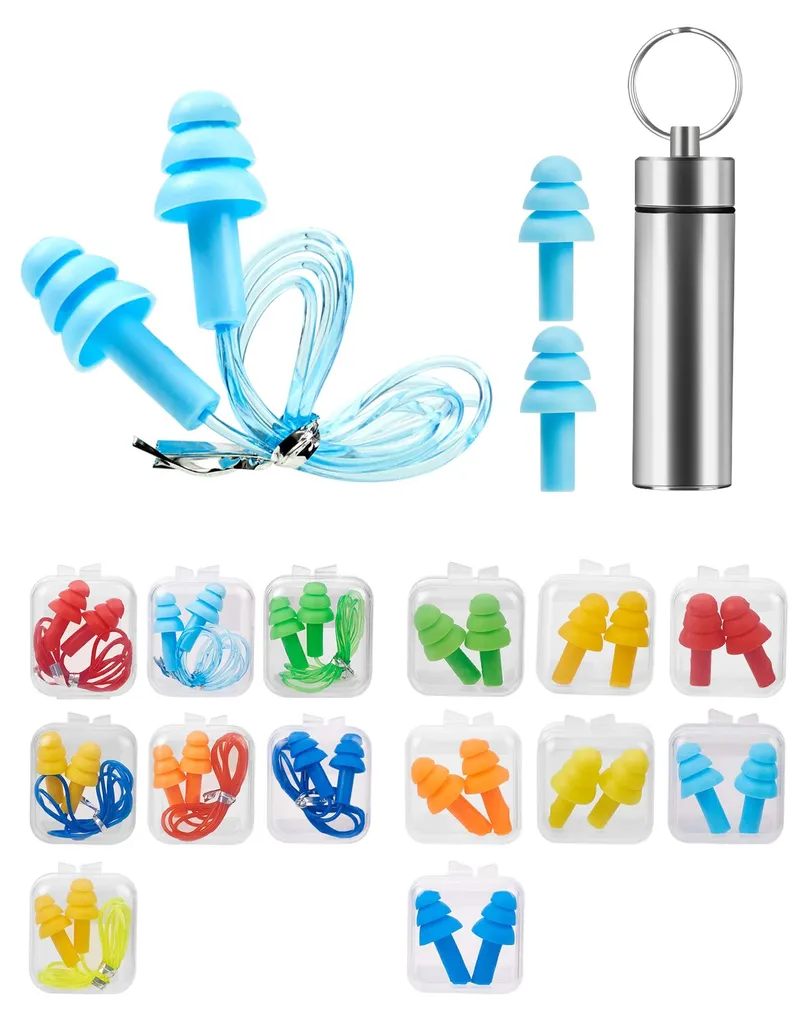 Bouchons d'oreille réutilisables et lavables, silicone souple multi-usage