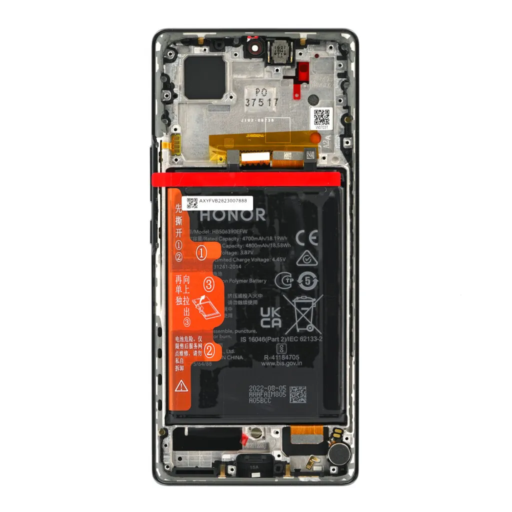 Écran Honor 60 avec Batterie Lithium Noir Haute Performance OLED