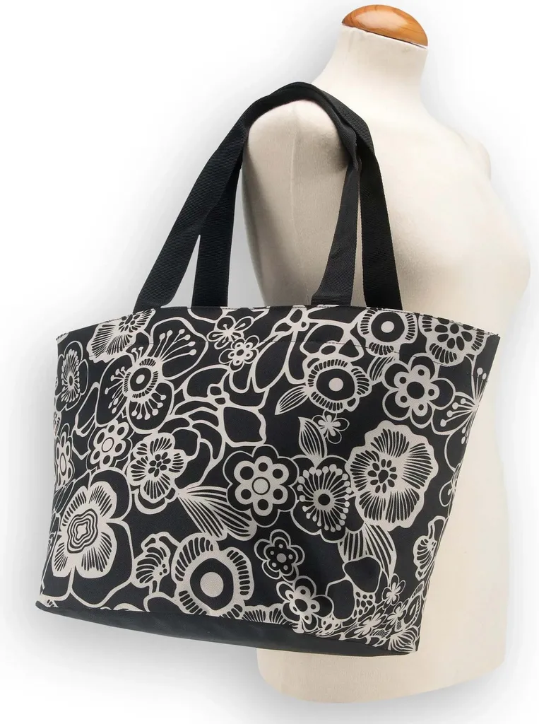 Sac de course solide Herringbone Grey pour éviter les déchirures