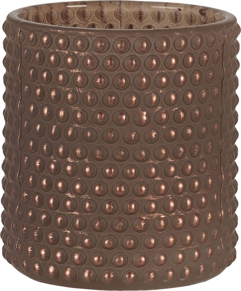Portacandele marrone Ø 8x9 cm 6GL3239