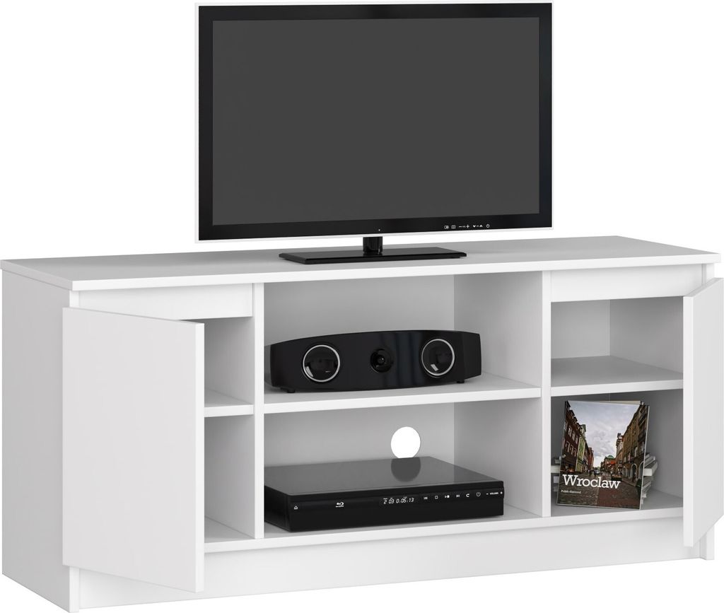 AKORD Furniture Factory OP0LRTVBIA003, Weiß, 2 Regale, Produktbild 