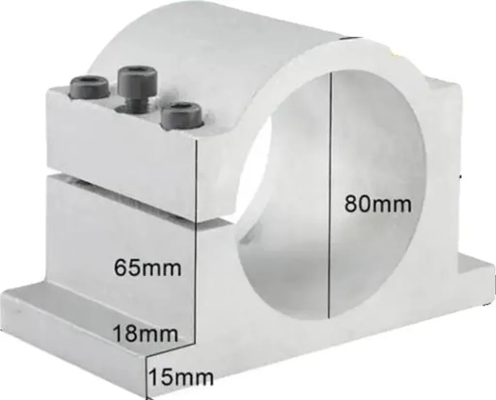 Moteur de broche 80mm pour fraiseuse CNC, fonte d'aluminium et couple élevé