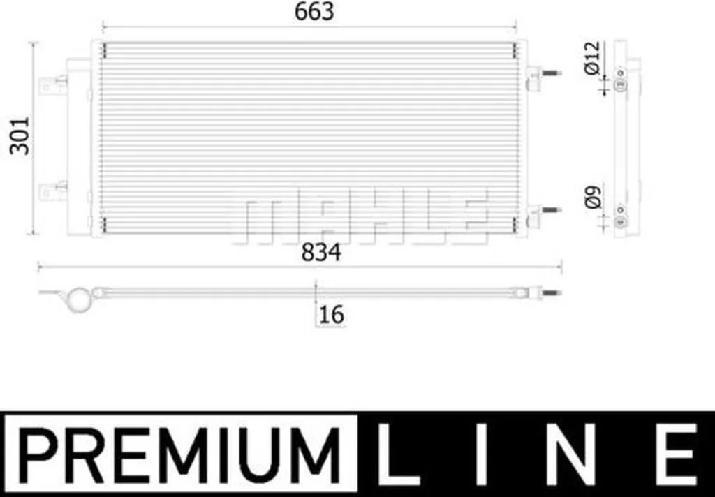 Stop aux fuites de clim : Condenseur 133mm MAHLE pour Opel Astra K