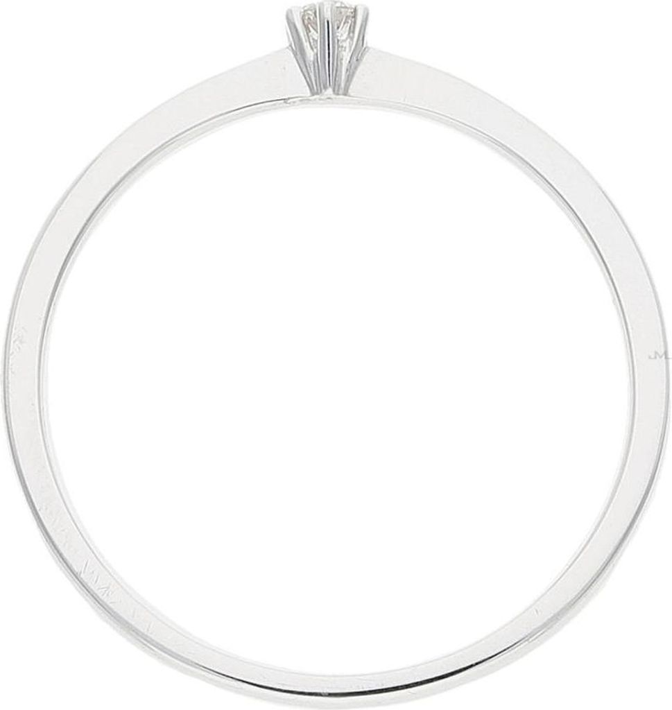 JuwelmaLux Ring 585 Weißgold mit Brillant JL10-07-0883 55