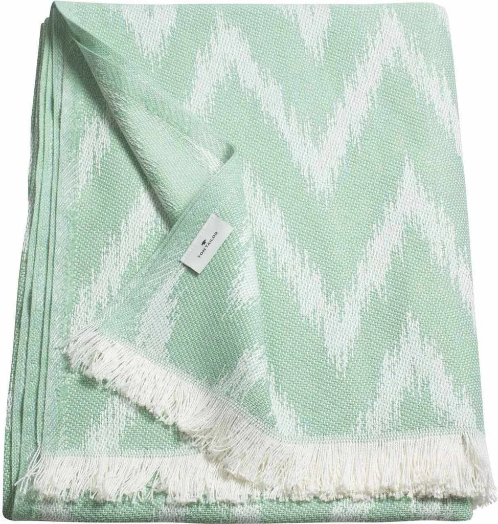 TOM TAILOR Coperta estiva ZIGZAG Mint 140 x 180 cm