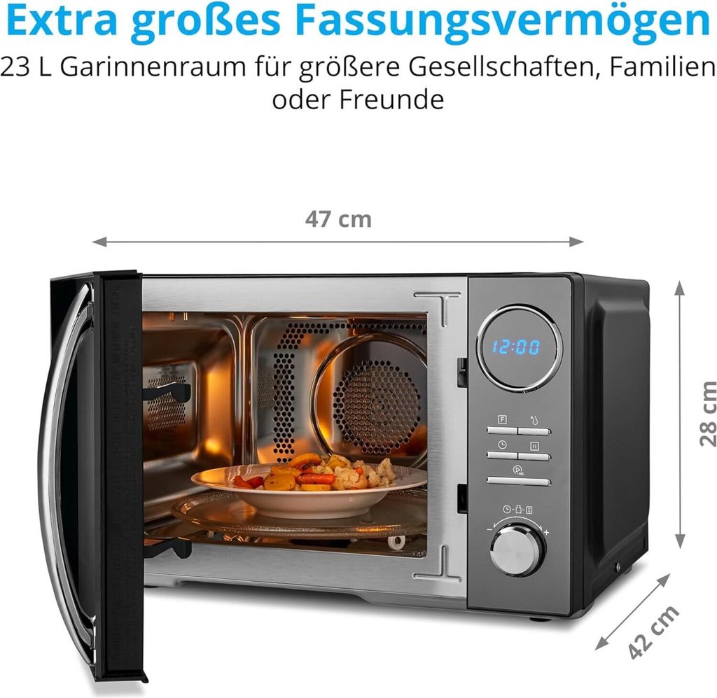 Mikrovlnná trouba Me me me černá 900 W 23 L Obrázek produktu 16