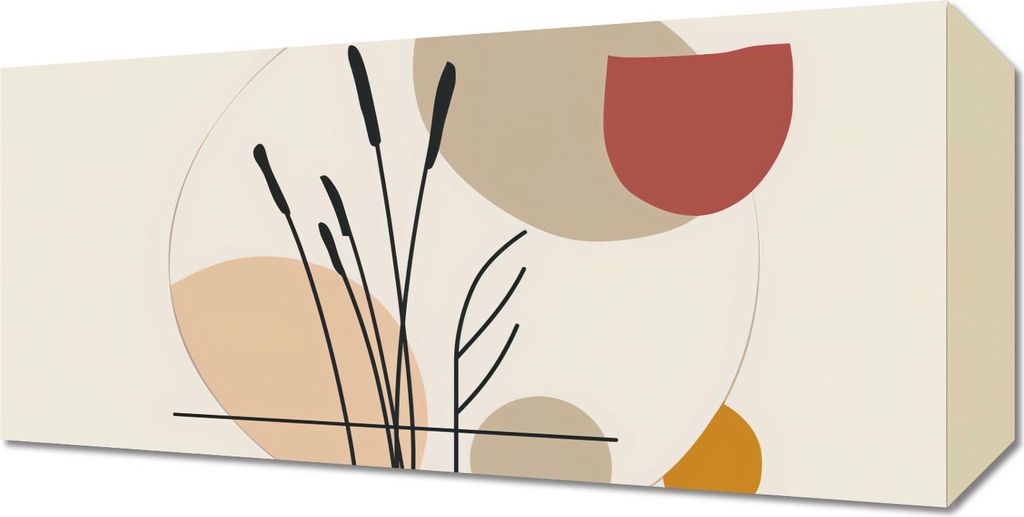 Bild 40x20cm Pastell Erde