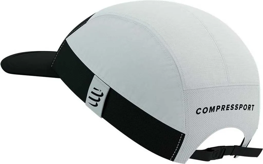 Casquette Compressport 5 Panel Light White Black pour Trail et Running - 3
