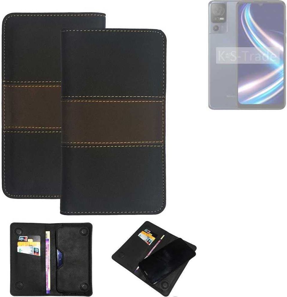 K-S-Trade Hülle Handyhülle kompatibel mit Sharp Aquos V7 Plus Schutzhülle Walletcase Bookstyle Tasche Schutz Case Handytasche Wallet Cover