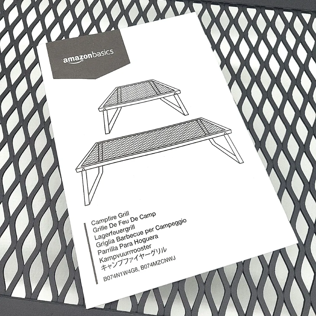 Barbecue de Campagne Pliable et Grille de Cuisson en Acier Robuste M