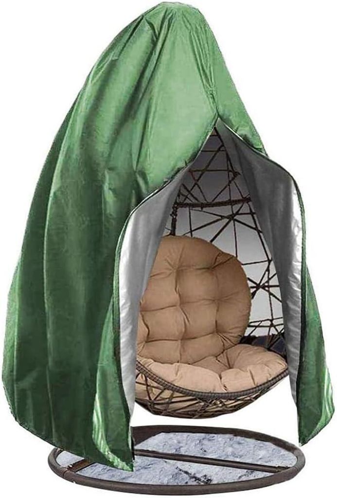 Hängesessel Abdeckung Outdoor Wasserdicht, 210D Oxford-Stoff Abdeckplane, UV-Anti Winterfest Schutzhülle Gartenmöbel für Hängestuhl, Egg Chair...