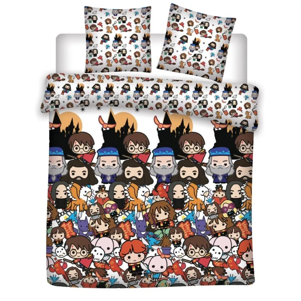 Harry Potter Bettbezug Emoji - Set Lenzuola Magiche in Poliestere Morbido