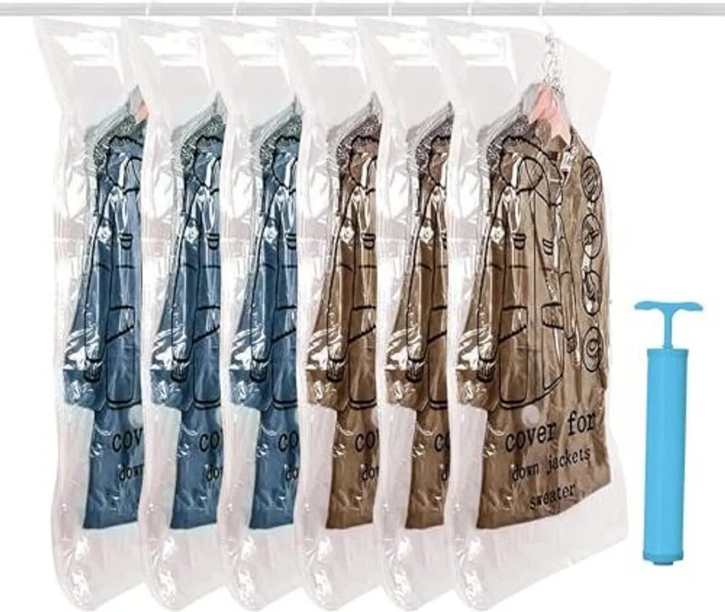 Organizer Armadio Sottovuoto 110x70cm 6pz - Protezione Abiti e Completi
