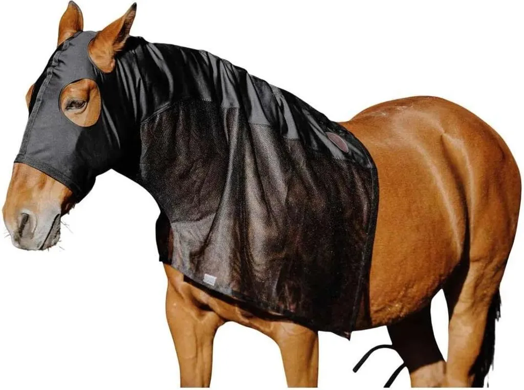 Protection de Cou Equithème Lyc Mesh : Stop aux Crins Cassés et Irritations
