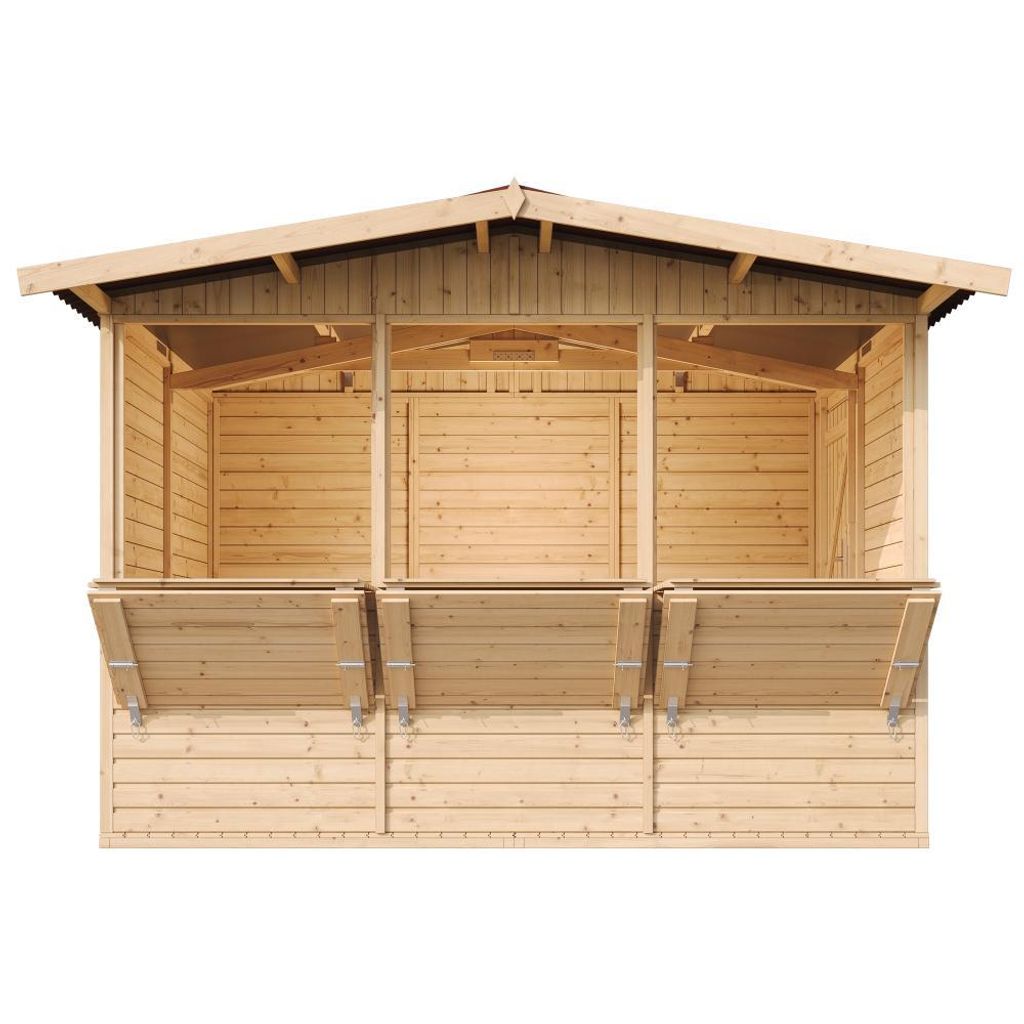 TIMBELA M150A H232x336x263 cm/6 m2, grand bar de jardin Image du produit 