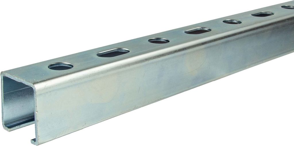tecuro Montageschiene Typ 28/30 x 1000 mm x 2,00 mm, Stahl Produktbild 