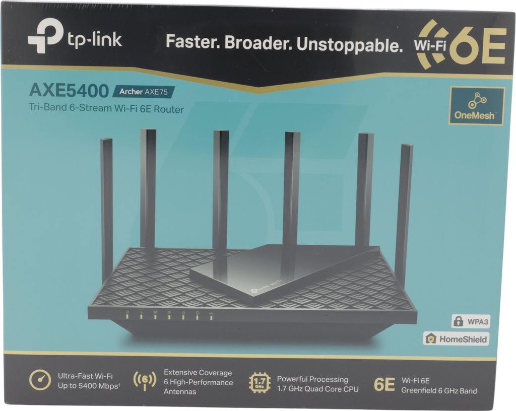 TP-Link WL-Router Archer AXE75 (AX5400/Tri) Image du produit 