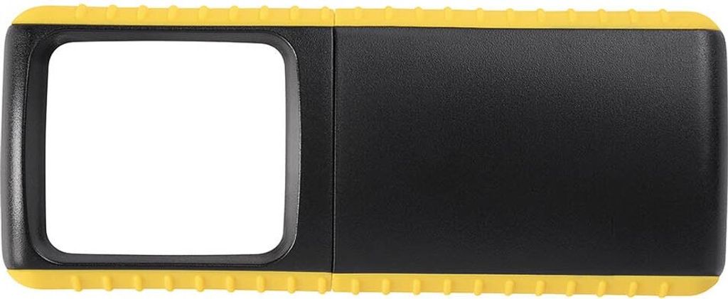 WEDO Outdoor Rechtecklupe mit LED Beleuchtung gelb
