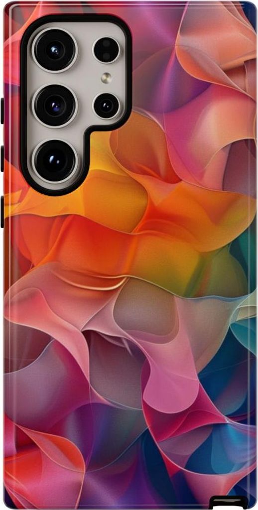 Bunte abstrakte Farbformen – Hülle Kompatibel mit Samsung Galaxy S24 Ultra