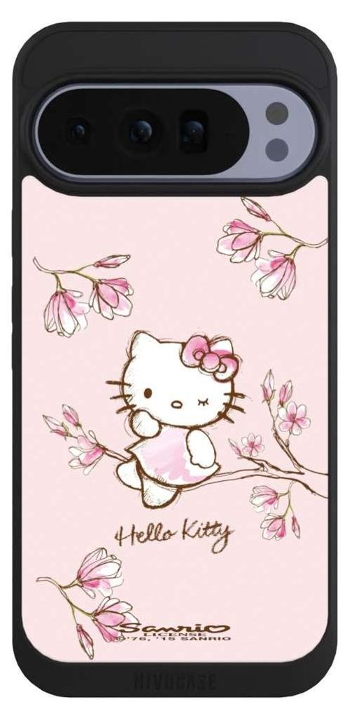 NIVOCASE Handyhülle für Google Pixel 10 Pro XL Hülle NIVOpure Case Schwarz Fanartikel Hanami Hello Kitty