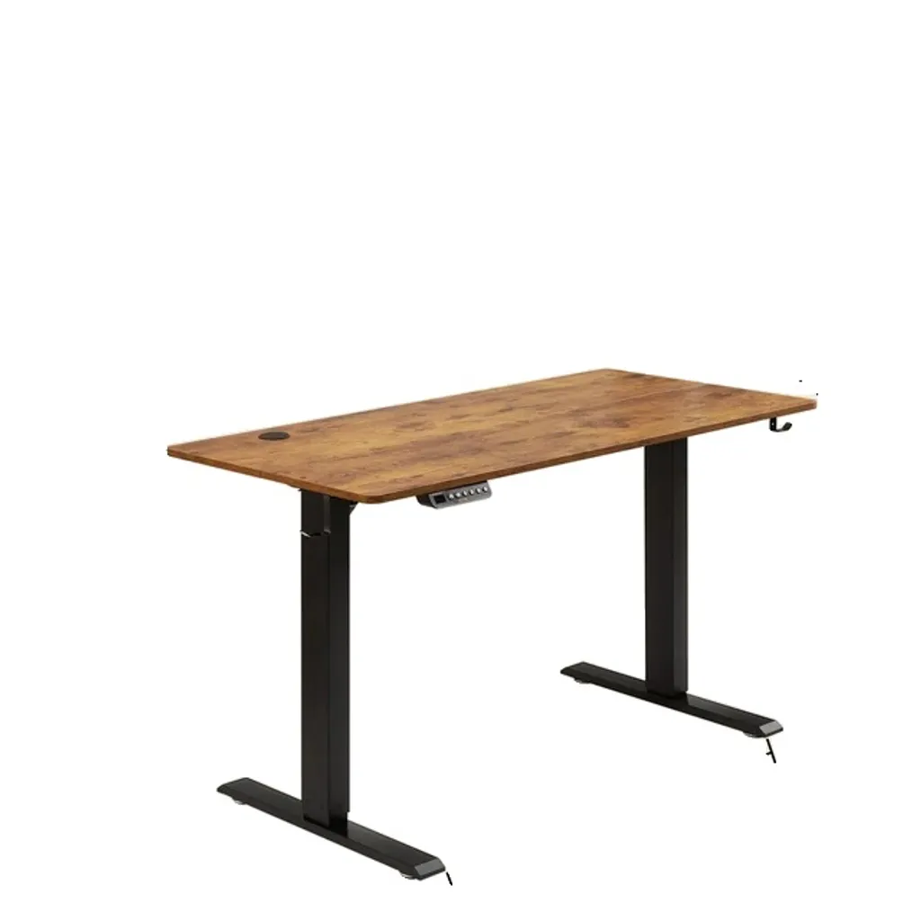 Bureau réglable en hauteur électrique 1,2x0,8m avec cadre double métal
