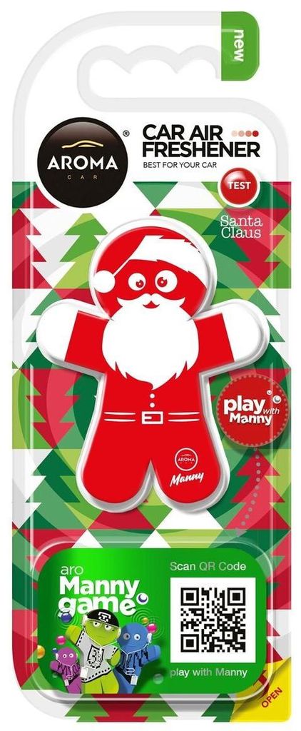 Lufterfrischer für Lüftungsgitter, Santa Claus Duft, Manny Christmas Edition