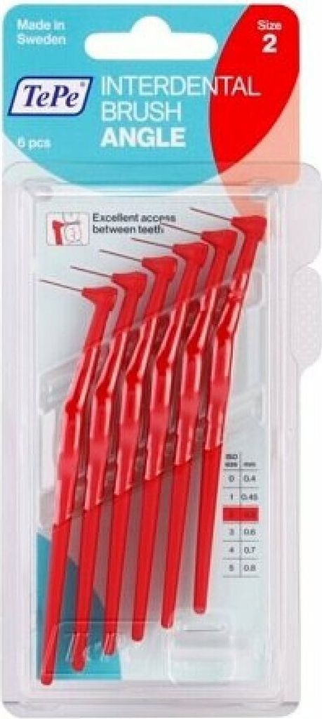 A package of TePe Angle Interdental Brushes.