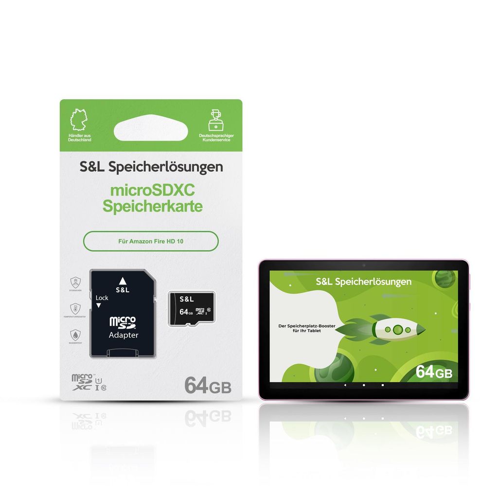 microSD Speicherkarte S&L für Amazon Fire HD 10 - Produktbild 