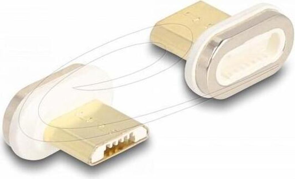 DELOCK Magnetischer Adapter USB Typ Micro-B Stecker