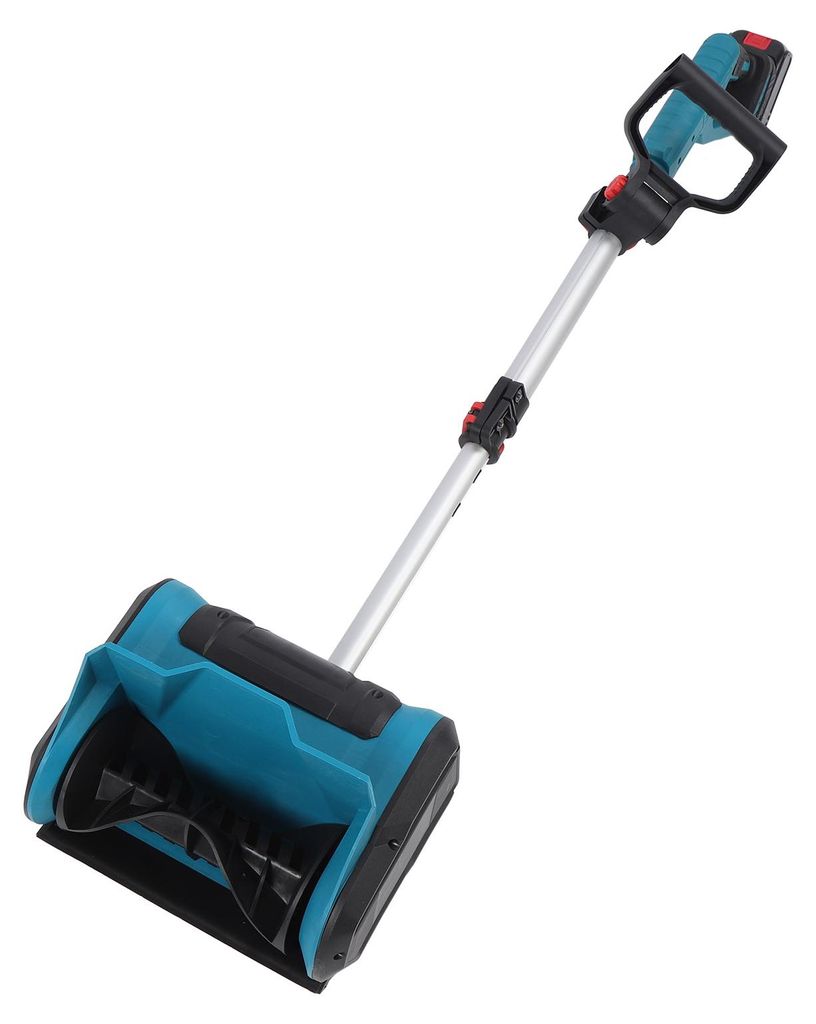 Cordless Electric Snow Shovel 21V Carbon Steel Cordless Snow Blower Shovel with Batteries and Charger for Patio Driveway US Plug