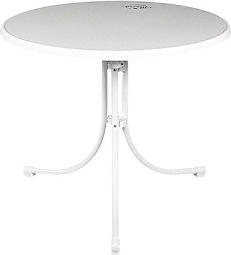 MFG Boulevard-Tisch Ø85x70cm rund weiß klappbar Produktbild 