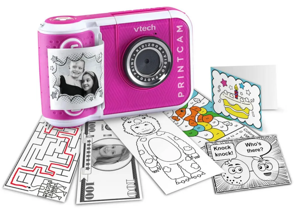 Kidizoom Print Cam Rose : Selfie, Vidéo et Impression Directe VTech - 2