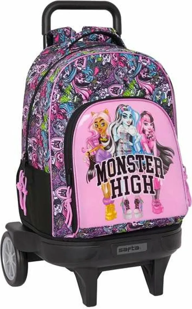 Sac à dos scolaire Monster High Drama Coloré - Dimensions 33x45x22 cm
