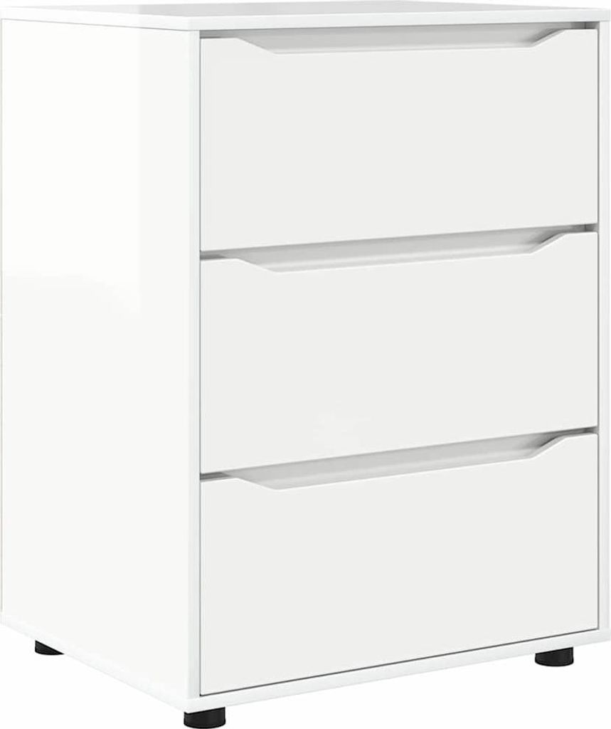 Aufbewahrungsschrank Hochglanz Weiß 60 x 48 x 81 cm