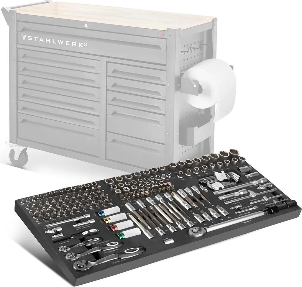 Coffret d'outils 186 pièces STAHLWERK pour ne plus jamais manquer de douilles - 9