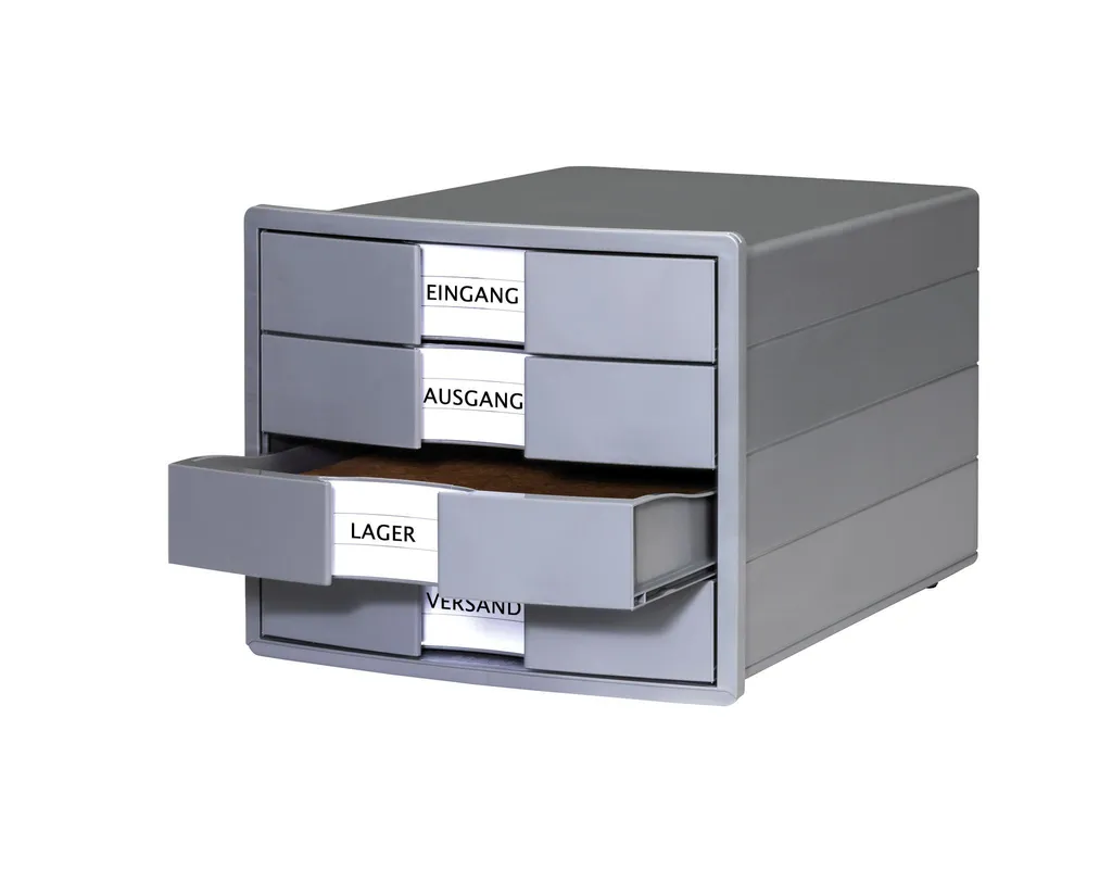 Rangement bureau A4 HAN KARMA pour dossiers et fournitures Gris