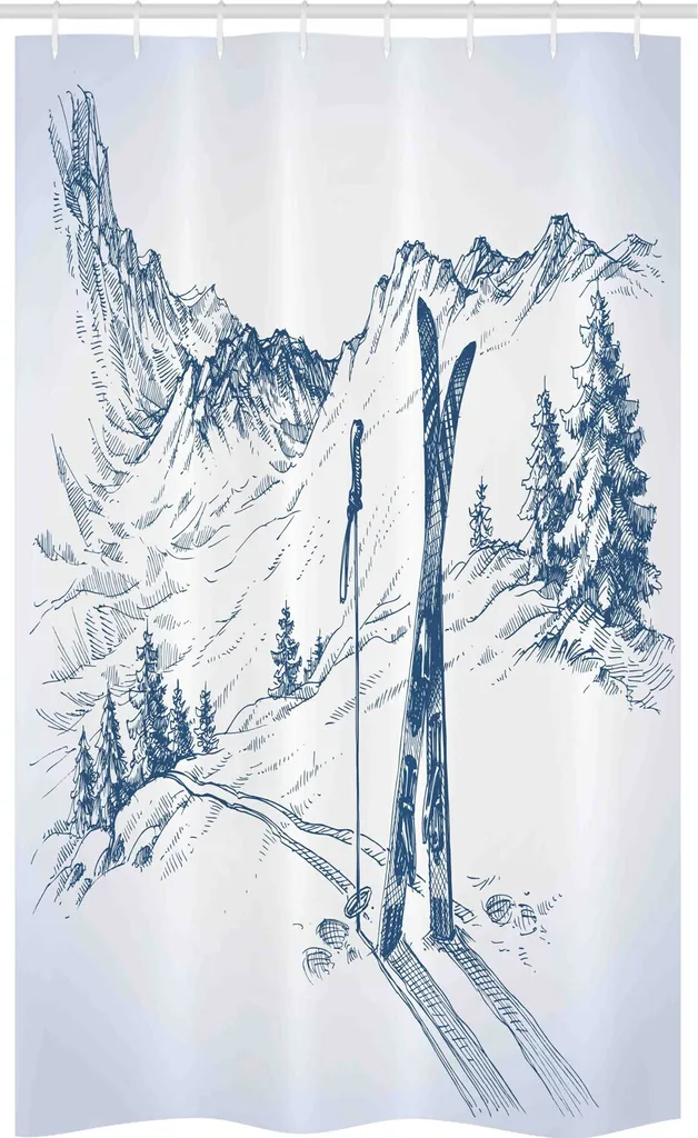 Tenda Doccia Tessuto Tecnico 120x180 ABAKUHAUS Ski Sport