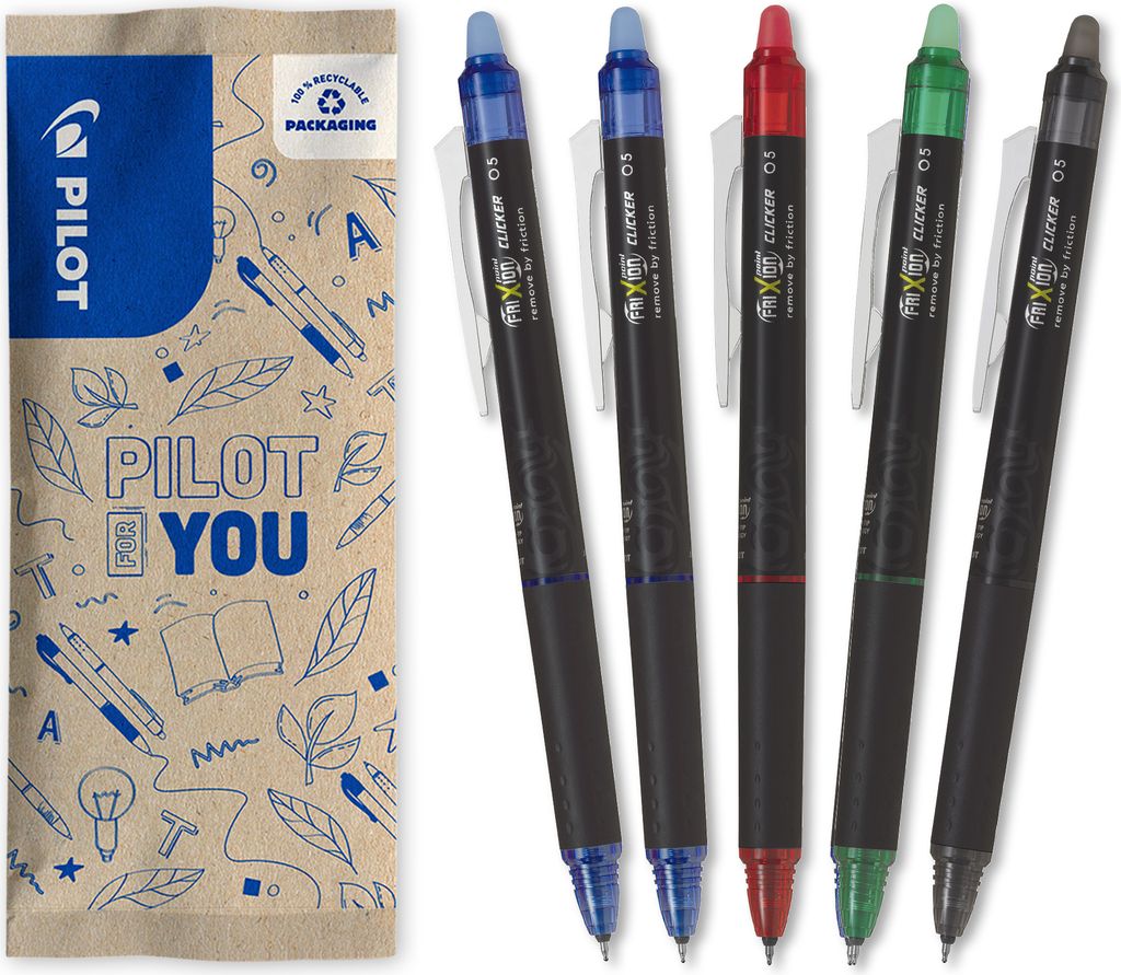 PILOT FriXion Point Clicker 0,5 penna roller - set di 5, Immagine del prodotto 