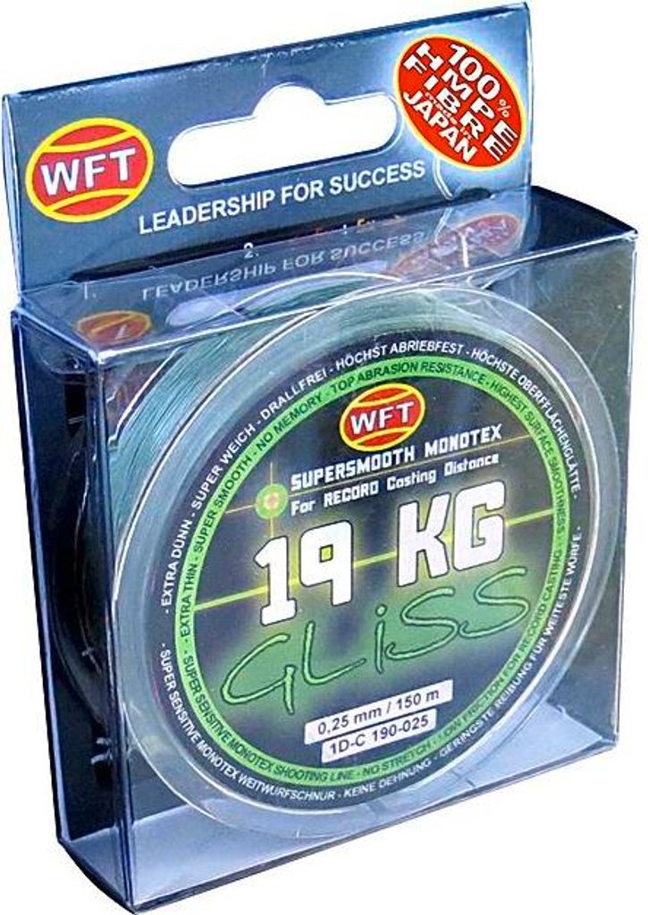 WFT Schnur Gliss KG Monotex Green Länge 150m ø 0,12mm