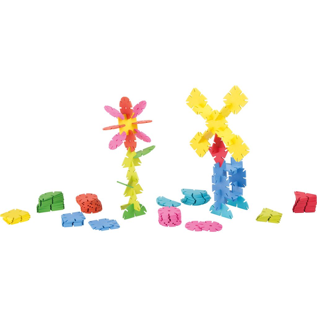 Small Foot 10337 Steckspiel Verbindungsspiel 'Geometrische Formen', bunt, 120-teilig (1 Set)