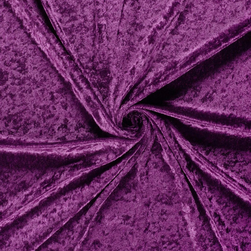 Samtstoff 0,5m Schritte - Meterware 147 cm breit – Velvet Stoff viele Farben | Dekostoff, Polsterstoff & Nähstoff 048 Magenta