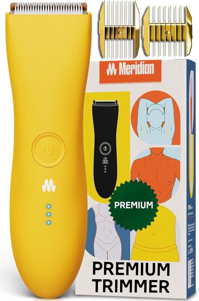 Haarschneider für Damen und Herren, USB C Aufladung, Reiseschloss, Manscape Trimmer für Männer Solar Wasserdicht & Duschbereit Ideal für unterwegs