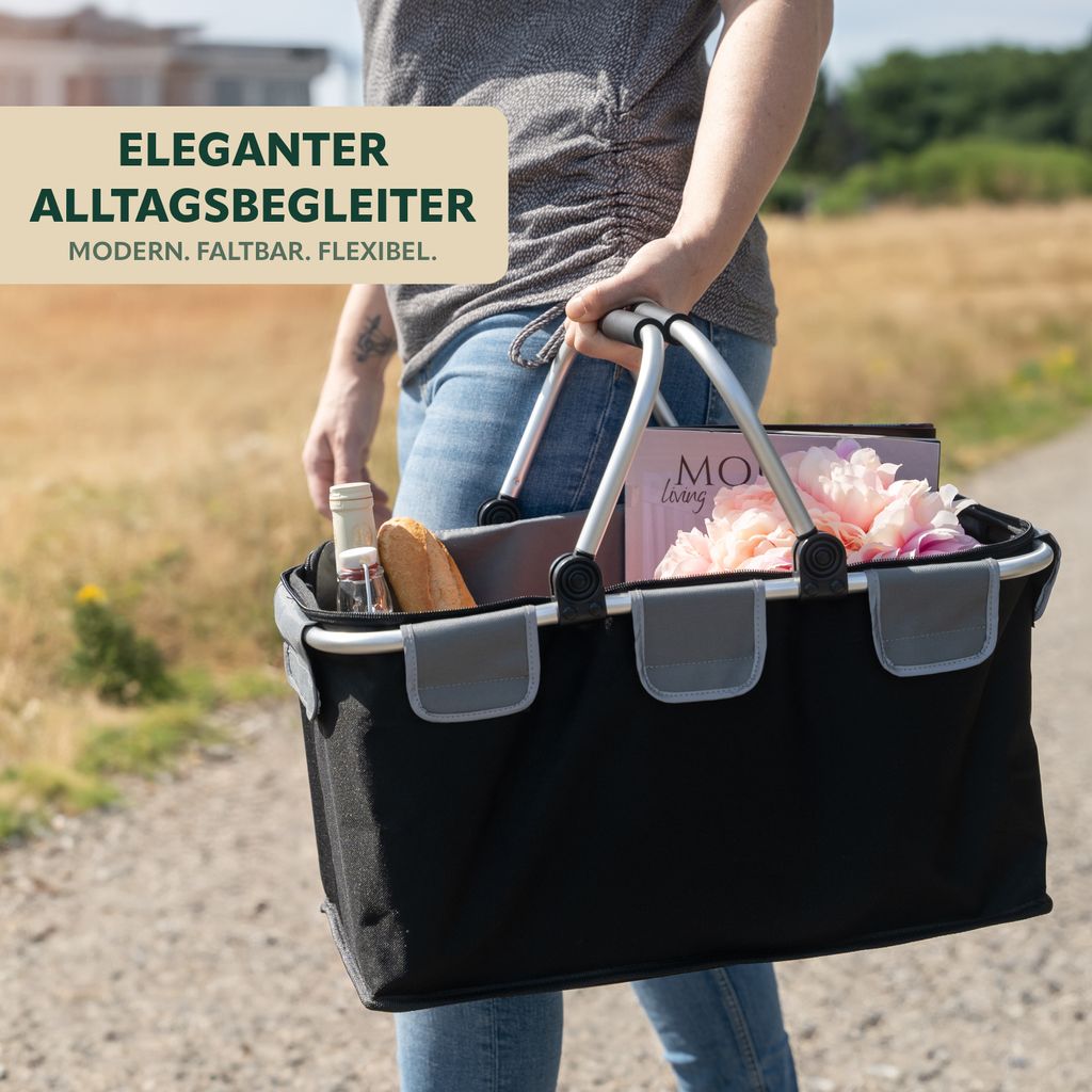 bremermann Einkaufskorb, faltbar, mit Aluminiumrahmen und Produktbild 9
