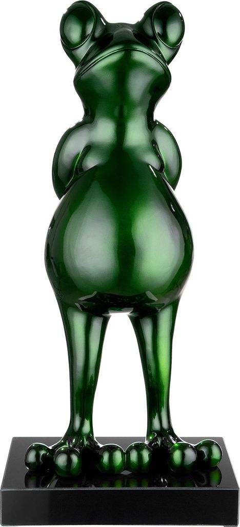 Casablanca by Gilde Dekofigur Skulptur Frosch Frog grün metallic H. 68 cm,52360