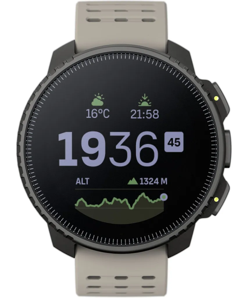 Suunto Vertical Sable Noir SS050863000 Montre GPS de Grande Aventure