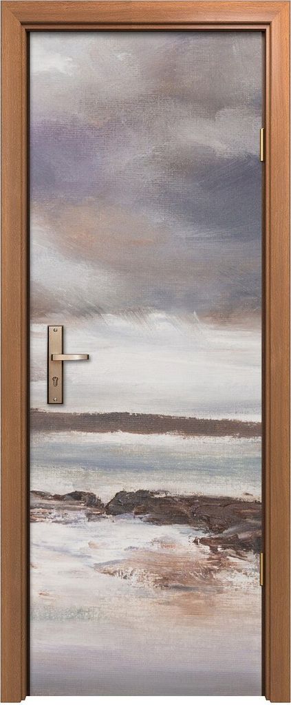 Türposter 70x200 cm Türaufkleber Türtapete Türfolie Klebefolie Stürmischer Strand Meer landschaft