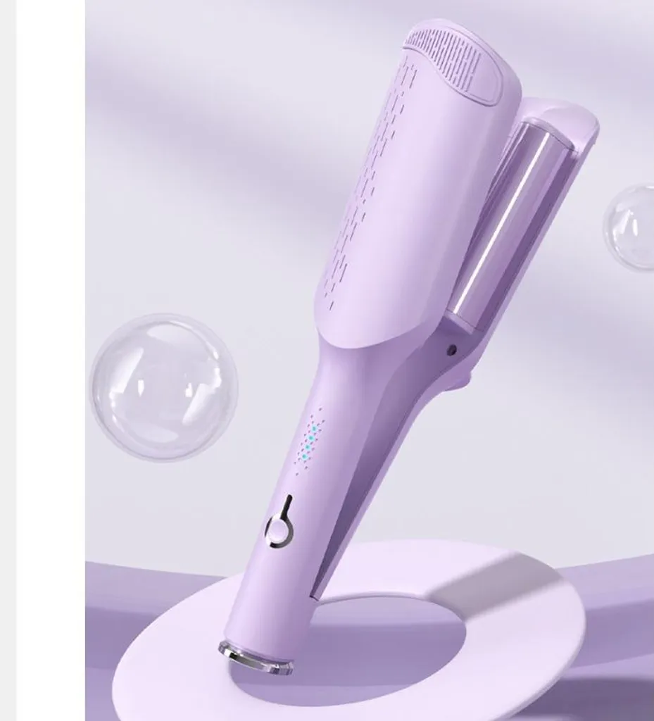 Arricciacapelli INF V-Shape 32mm Viola - Esclusivo Effetto Mermaid Waves