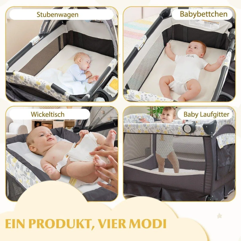 Lit de voyage pliable idéal pour vacances avec bébé et matelas inclus